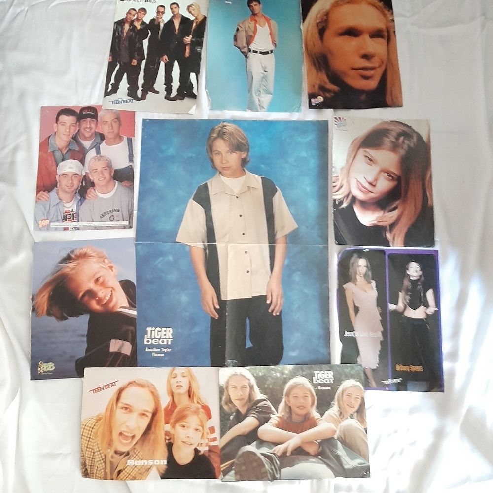 Vintage 90s Musicians & Actor Poster Pack.